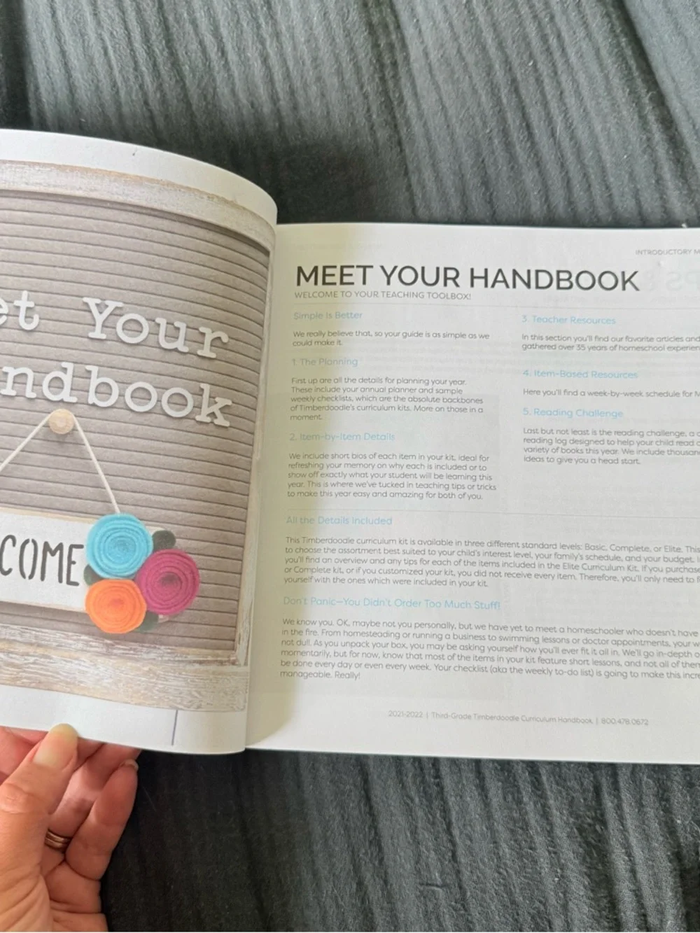 Third Grade Curriculum Handbook - Cream & Brown